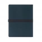 Portafolios con bloc de notas y cierre magnético A4 hojas a rayas color azul segunda vista