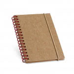 Cuaderno de anillas de color A6 color rojo