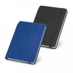 Libretas A5 con soporte para bolígrafo color azul vista colores