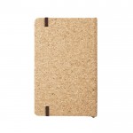 Libreta de corcho con separador y cierre elástico A5 hojas lisas color natural segunda vista