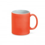 Tazas publicitarias acabado neón mate color naranja