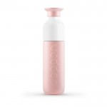 Botellas promocionales con función termo color rosa claro primera vista