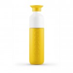 Botellas promocionales con función termo color amarillo primera vista