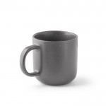 Taza con acabado moteado color gris oscuro