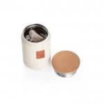 Vaso termo con tapón de corcho  color beige tercera vista