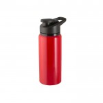 Botella deportiva de aluminio reciclado con cierre ”flip top” 660ml color rojo