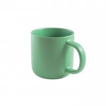 Taza de cerámica para café con acabado mate y efecto rústico 90ml color verde claro