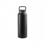 Botella de acero inoxidable 90% reciclado con doble pared 1,2L color negro