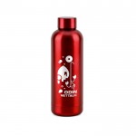 Botella de acero inoxidable 90% reciclado con acabado mate 550ml color rojo