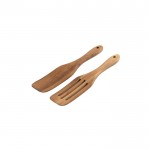Set de 2 cubiertos de madera de acacia con certificado FSC™ color madera oscura