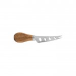 Tabla para cortar quesos de madera de acacia con 2 utensilios color madera oscura quinta vista