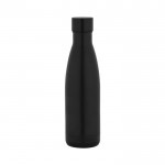 Botella termo de acero inoxidable con tapón antifugas 520ml color negro