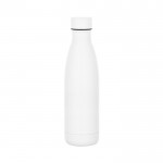 Botella termo de acero inoxidable con tapón antifugas 520ml color blanco