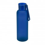 Botella de RPET con acabado mate y tapón antifugas 600ml color azul