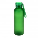 Botella de RPET con acabado mate y tapón antifugas 600ml color verde