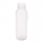 Botella de RPET con acabado mate y tapón antifugas 600ml color transparente