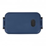 Fiambrera de plástico lavable a máquina con tapa resistente 900ml color azul marino primera vista