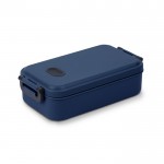 Fiambrera de plástico lavable a máquina con tapa resistente 900ml color azul marino