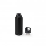 Botella térmica acero reciclado con aislamiento al vacío 590 ml color negro quinta vista