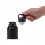 Botella térmica acero reciclado con aislamiento al vacío 590 ml color negro octava vista
