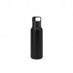 Botella térmica acero reciclado con aislamiento al vacío 590 ml color negro