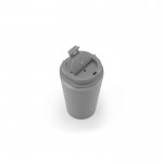 Vaso de viaje en acero reciclado con aislamiento al vacío 460ml color gris quinta vista