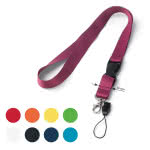 Lanyard publicitario con mini lanyard color verde claro vista productos