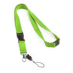 Lanyards con cierre de seguridad impreso color verde claro