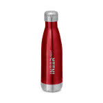 Botella térmica con logotipo roja