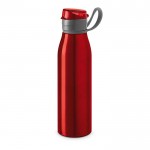 Botella de aluminio con tapón original 650ml color rojo