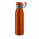 Botella de aluminio con tapón original 650ml color naranja