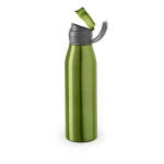Botella de aluminio con tapón original 650ml color verde claro con logo