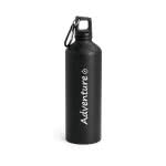 Botellas de diseño con mosquetón 750ml color negro tercera vista