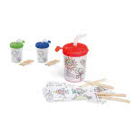 Vaso infantil para colorear 200ml color verde claro vista productos