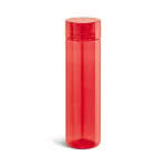 Colorida botella de tritán con tapón color rojo