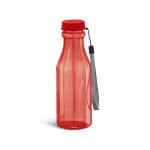 Bidón publicitario con forma de botella color rojo