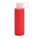 Botellas deportivas de cristal con logo color rojo