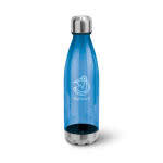 Botella deportiva grande personalizada color azul con logo