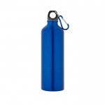 Botella de aluminio grande a color con mosquetón 800ml Cruiser XL color azul real
