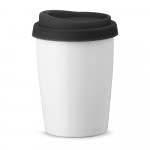 Vasos take away personalizados porcelana color negro