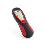 Linterna con gancho para colgar color rojo con logo