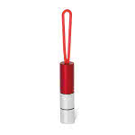 Linterna LED con correa de silicona color rojo