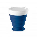 Vasos personalizados baratos plegables 250 ml color azul