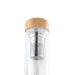 Botella con infusor personalizable color natural tercera vista