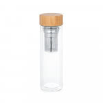 Botella con infusor personalizable color natural