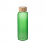 Botella de cristal personalizada de color 500ml Crystal Resistant color verde claro