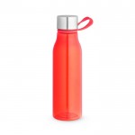 Botella deportiva reciclada con asa color rojo