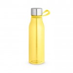 Botella deportiva reciclada con asa color amarillo