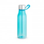 Botella deportiva reciclada con asa color azul claro
