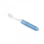 Cepillo de dientes plegable color azul con logo